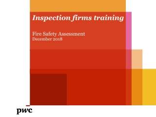 Inspection firms training