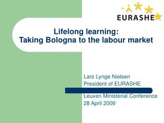 Lifelong learning: Taking Bologna to the labour market