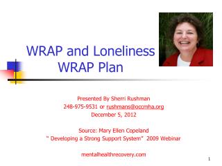 WRAP and Loneliness WRAP Plan
