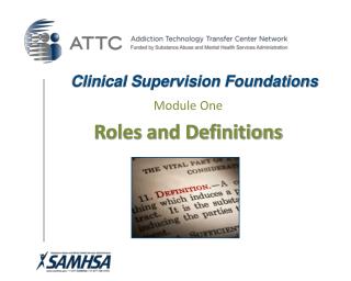 Clinical Supervision Foundations