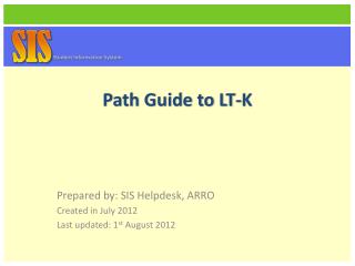 Path Guide to LT-K