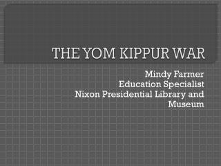 THE YOM KIPPUR WAR