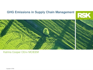 GHG Emissions in Supply Chain Management