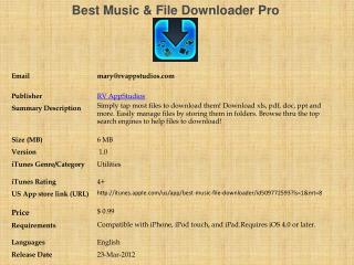 Best Music & File Downloader Pro