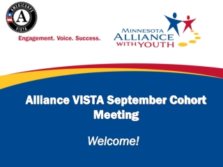 Alliance VISTA September Cohort Meeting