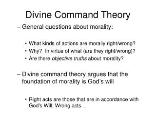 command virtue morality morally