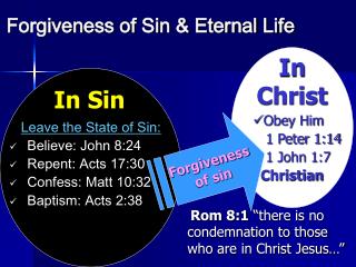 Forgiveness of Sin & Eternal Life