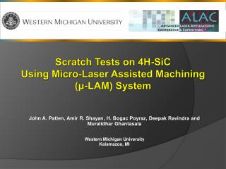 Scratch Tests on 4H-SiC Using Micro-Laser Assisted Machining ( μ -LAM) System