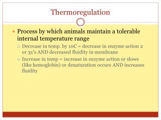 PPT - Thermoregulation PowerPoint Presentation - ID:814812