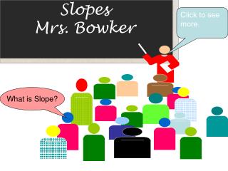 Slopes Mrs. Bowker