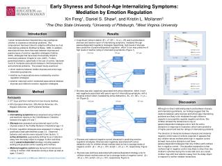 Early Shyness and School-Age Internalizing Symptoms: Mediation by Emotion Regulation
