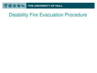 Disability Fire Evacuation Procedure