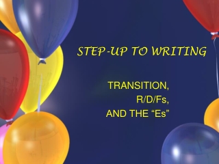 STEP-UP TO WRITING