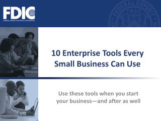 10 Enterprise Tools Every Small Business Can Use