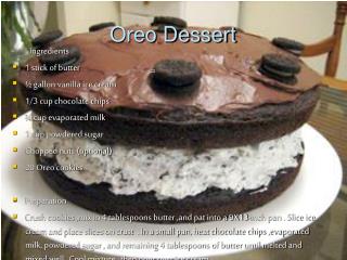 Oreo Dessert
