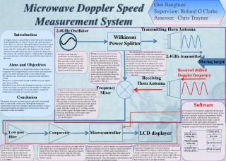 Microwave Doppler Speed Measurement System