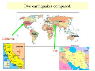 Two earthquakes compared.