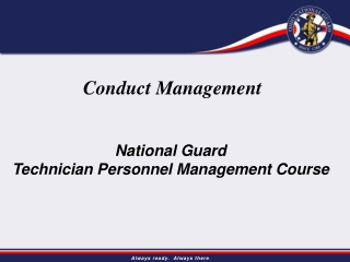 Conduct Management National Guard Technician Personnel Management Course