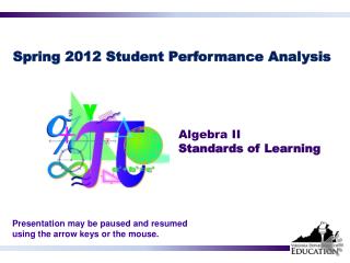 Spring 2012 Student Performance Analysis