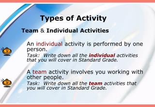 Types of Activity