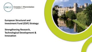 European Structural and Investment Fund (ESIF) Strategy: