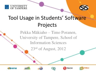 Tool Usage in Students’ Software Projects