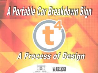 A Portable Car Breakdown Sign
