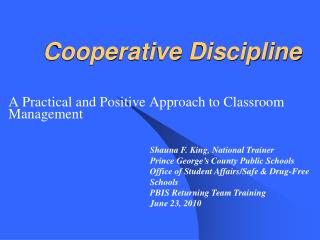 Cooperative Discipline