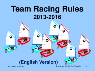 Team Racing Rules 2013-2016