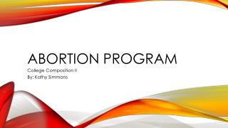 Abortion program
