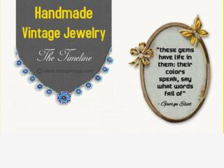 An Infographic on Handmade Vintage Jewelry