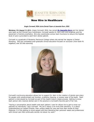 New Hire in Healthcare
