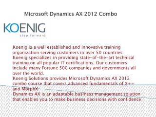 Microsoft Dynamics AX 2012 Training