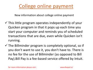 Feepal launches websites of college online payment