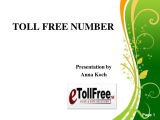 is 855 a toll free number
