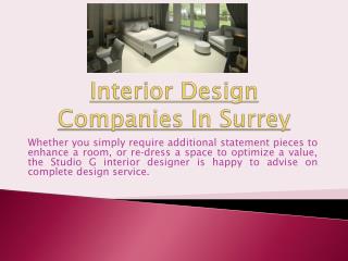 Interior Design Surrey
