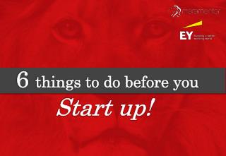 6 things to do before you start up!