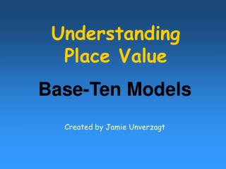 Understanding Place Value