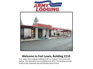 Welcome to Fort Lewis, Building 2110