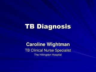 TB Diagnosis
