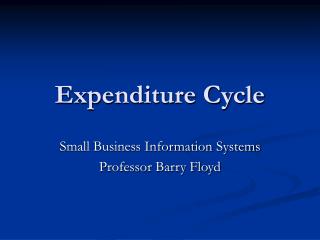 expenditure cycle expenditure cycle