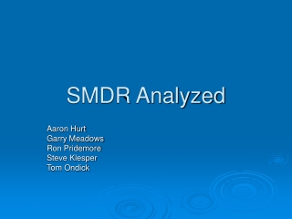 SMDR Analyzed