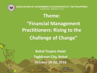 Bohol Tropics Hotel Tagbilaran City, Bohol October 19-22, 2016
