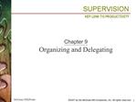 Chapter 9 Organizing and Delegating