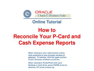 How to Reconcile Your P-Card and Cash Expense Reports
