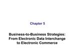 Business-to-Business Strategies: From Electronic Data Interchange to Electronic Commerce