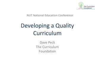 Developing a Quality Curriculum