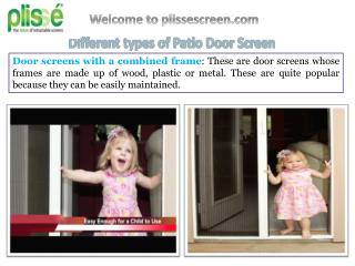 Different Types of Patio Door Screen