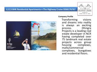 1|2|3 BHK Residential Apartments==The Highway Cruise 9266176