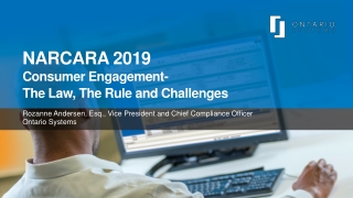 NARCARA 2019 Consumer Engagement- The Law, The Rule and Challenges